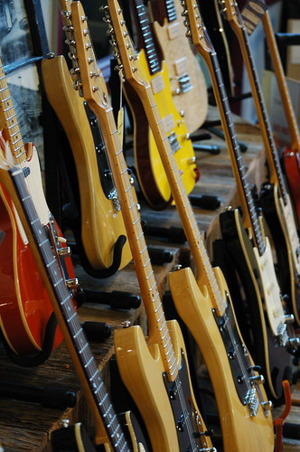 Scratch and Dent Rack at St. Blues Guitar Workshop Scratch and Dent Rack at St. Blues Guitar Workshop