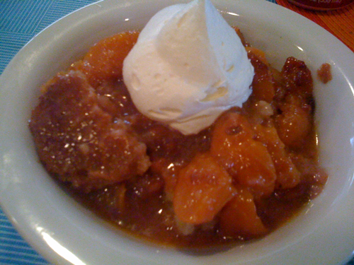 Peach Cobbler from Trolley Stop Market Peach Cobbler from Trolley Stop Market