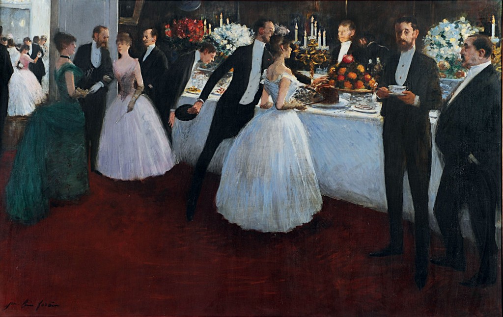Jean-Louis Forain  French, 1852-1931  The Buffet, 1884  Oil on canvas  36 5/8 x 58 ¼ inches  Private Collection, Paris.  © All rights reserved. 