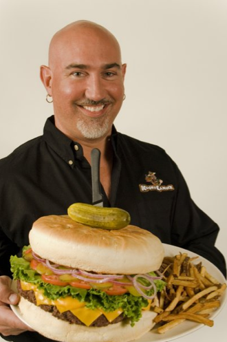 Shawn Danko with Kookamonga Burger Shawn Danko with Kookamonga Burger