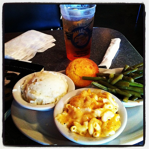Soul Fish veggie plate, Memphis, Tenn. Soul Fish veggie plate, Memphis, Tenn.
