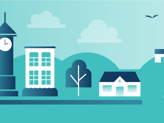 Memphis Burbs Illustration