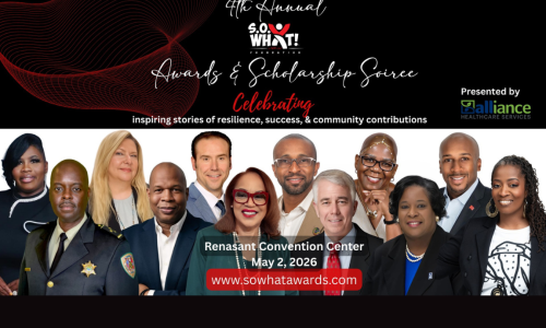 4th Annual S.O. What! Awards and Scholarship Soiree Graphic