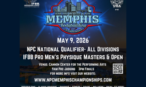 IFBB Pro Leage & NPC Memphis Bodybuilding Championship Graphic