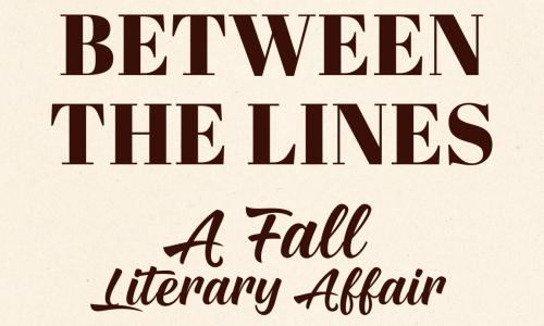 Between the Lines: A Fall Literary Affair event graphic