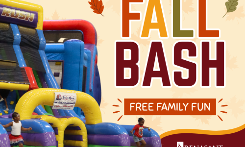 Fall Bash family event graphic for September 12 at the Renasant Convention Center