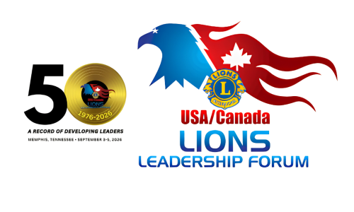 USA/Canada Lions Leadership Forum 50th anniversary logo for Memphis, Tennessee, September 3–5, 2026