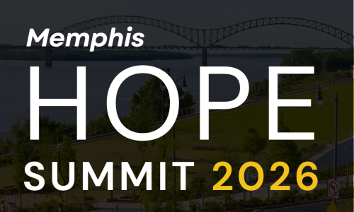 Memphis Hope Summit 2026 graphic with a Memphis riverfront background
