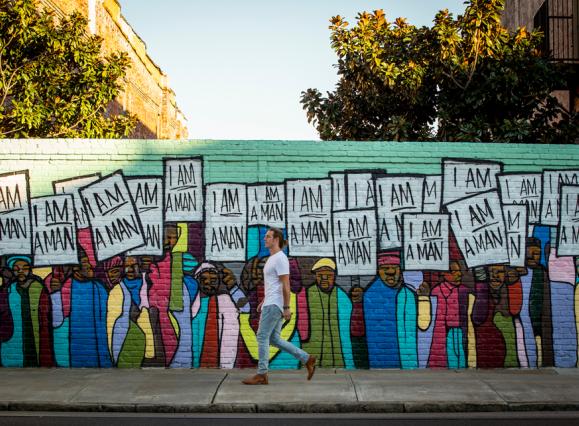 I Am A Man Mural