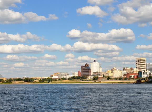 Memphis skyline from the river