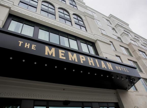 exterior of Memphian Hotel
