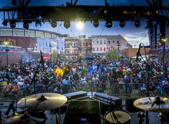 Concert View From Stage at Handy Park