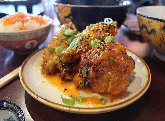 asian style chicken wings with seasoning