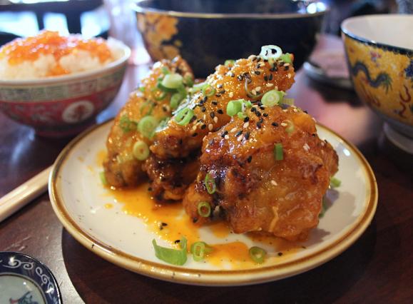 asian style chicken wings with seasoning