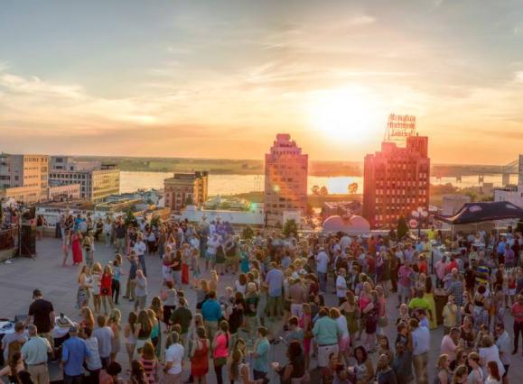 Rooftop party at The Peabody Memphis | The Peabody