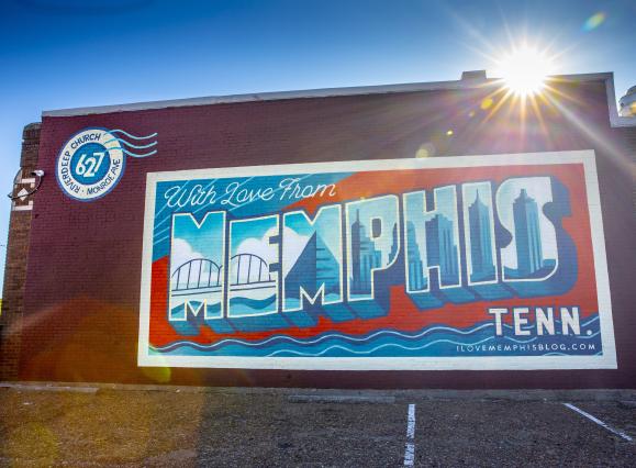 With Love From Memphis mural