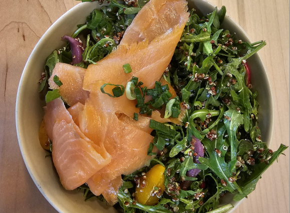 Grain Bowl with Smoked Salmon 