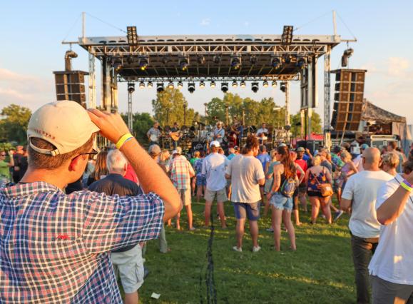 Grind City Festival - people staring at stage listening to music