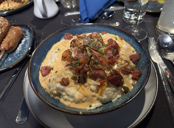 grits plate from blue restaurant