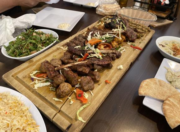 meat platter from Ali Baba