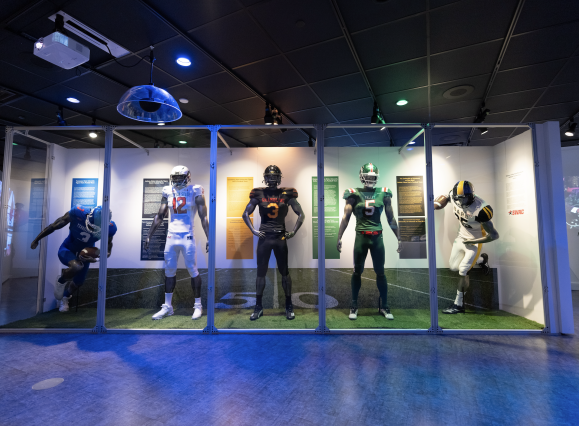 football players in HBCU jerseys