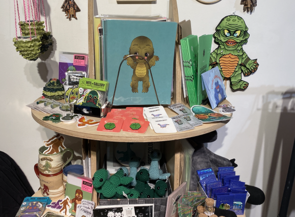 items for sale on display at Monster Market
