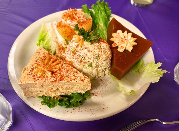 sampler plate at Calvary Waffle shop