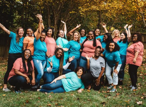 group photo of restore corps team