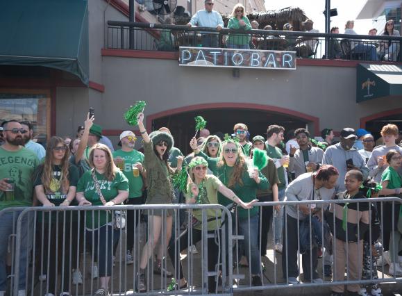 crowd of people at St. Patrick's Parade