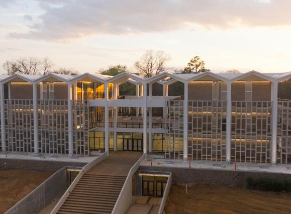 aerial view of Metal Museum new location in Overton Park