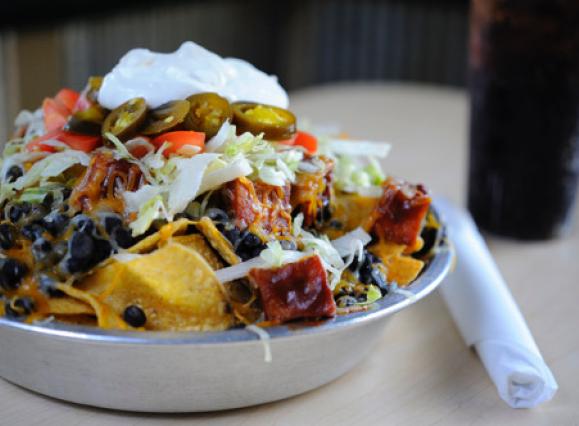 BBQ Tofu Nachos