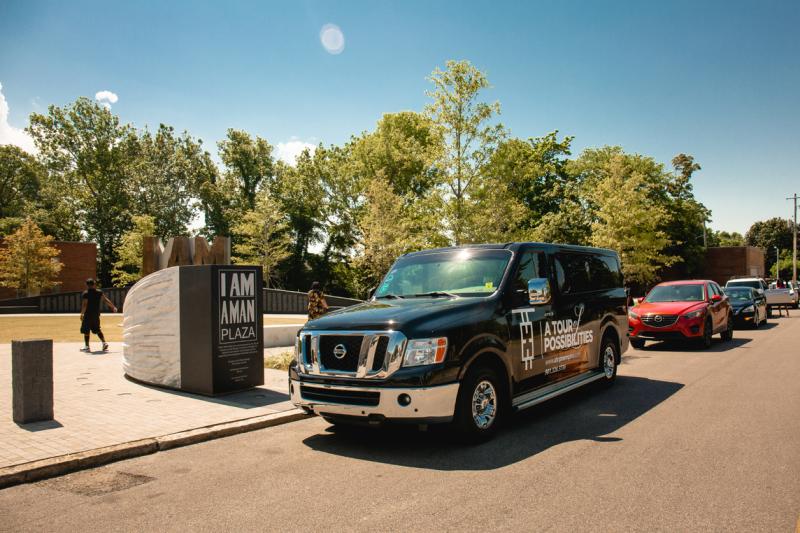 Tour of Possibilities van at I AM A MAN Plaza
