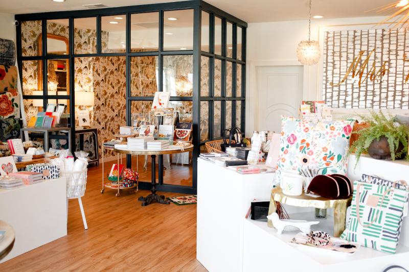 gift shop interior with pillows and gifts