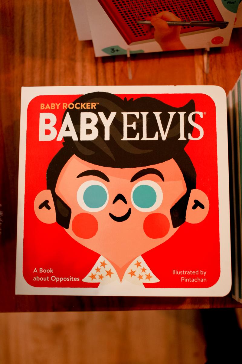 front cover of children's book called Baby Elvis