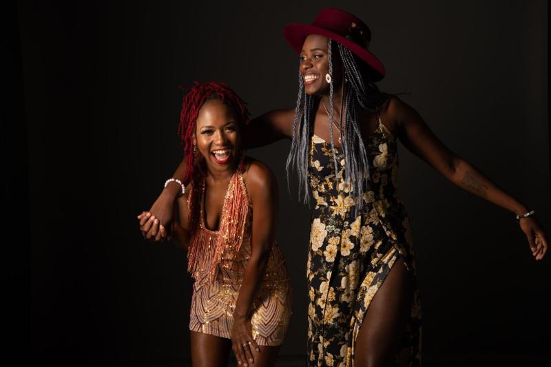 Tk and Tierinii Jackson posing together