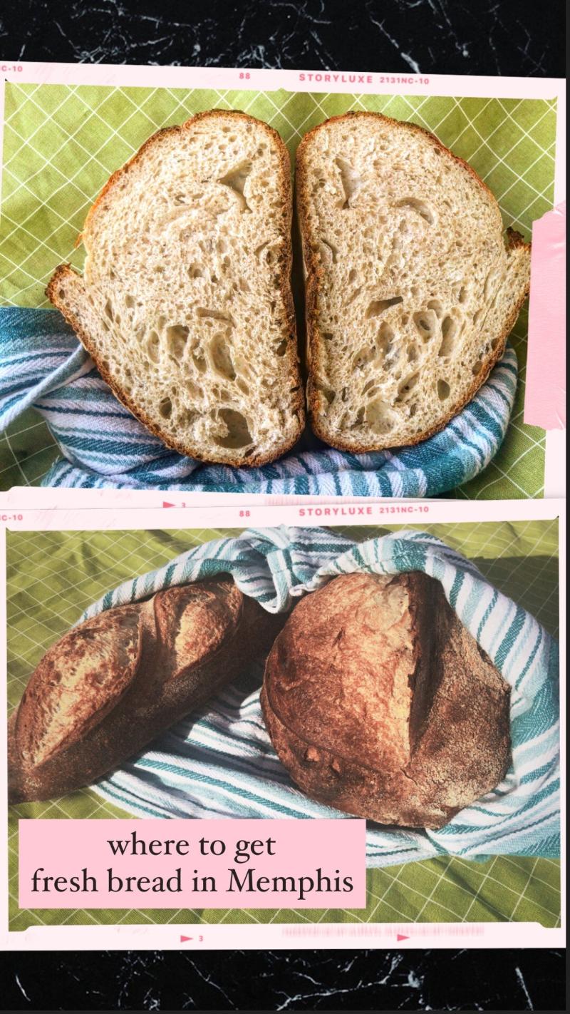 fresh bread loaves