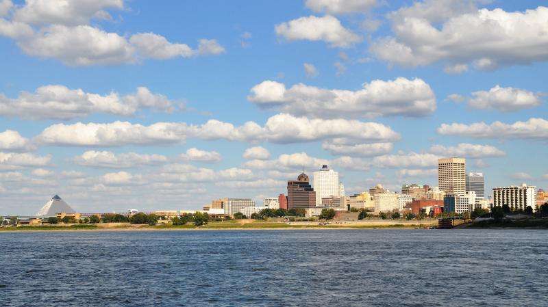 Memphis skyline from the river