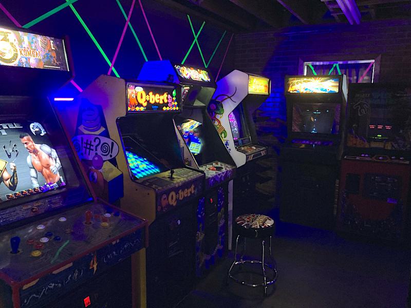 row of gaming machines