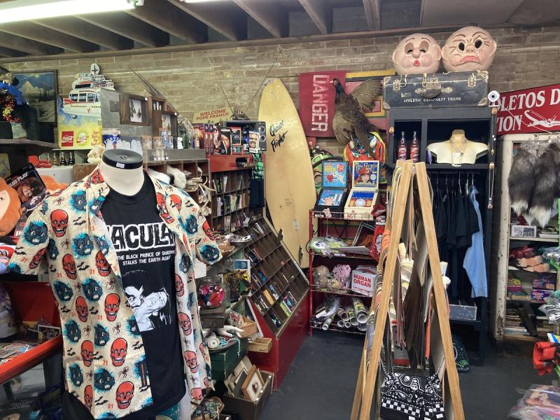 video game merchandise in shop