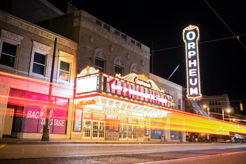 Orpheum Memphis Exterior Blur