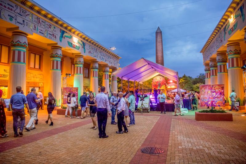 Memphis Zoo entrance at Zoo Rendezvous