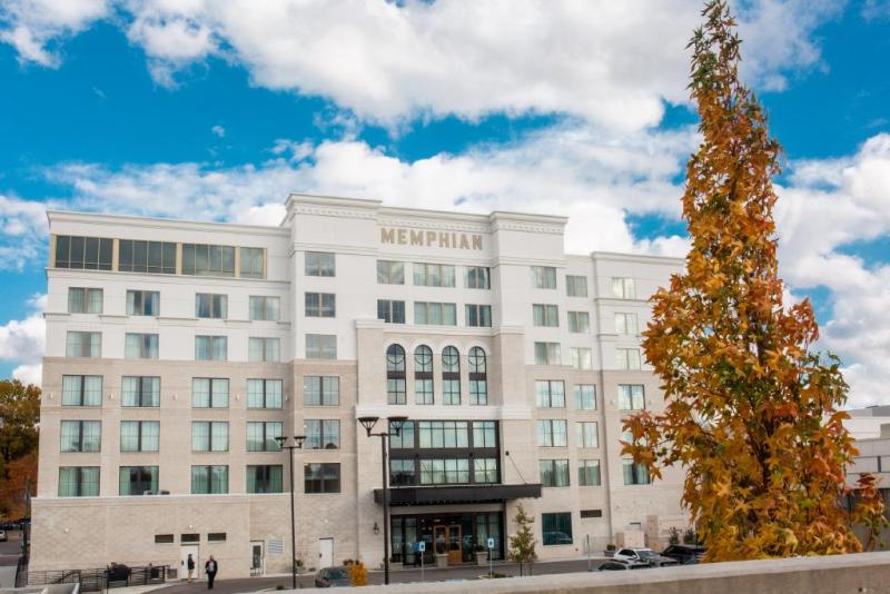 exterior of the memphian hotel