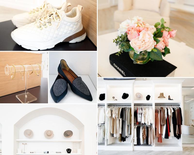 collage of shop interior/items