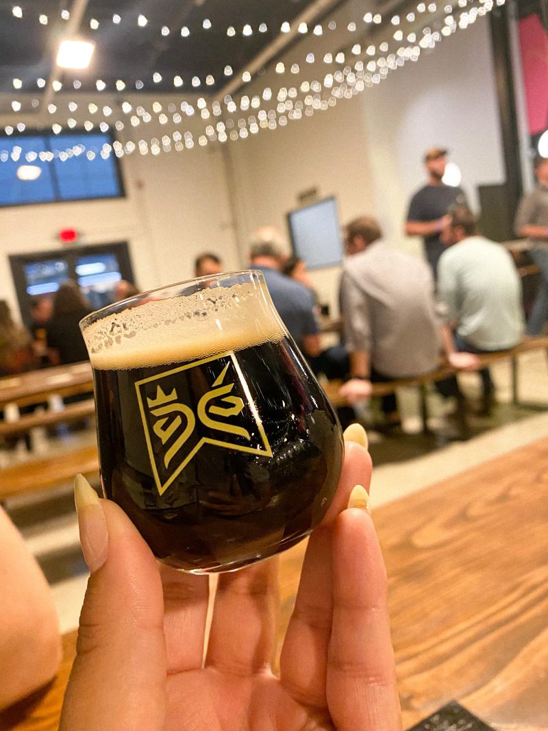taster size of a dark beer from soul and spirits