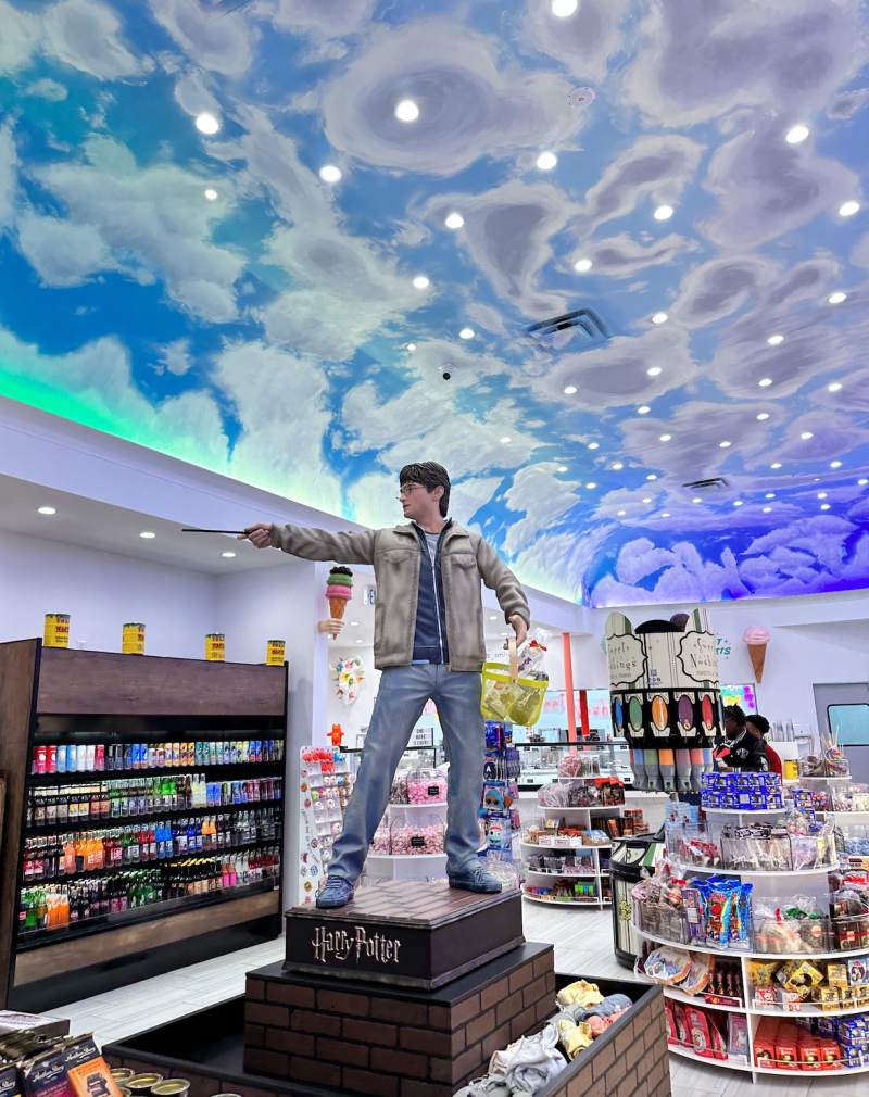 Sweet Nothings interior with Harry Potter.