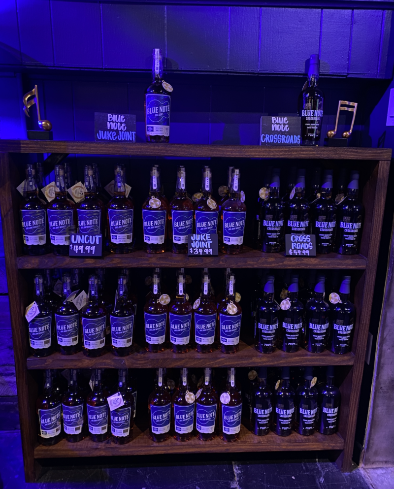 blue note bourbons for sale on stand