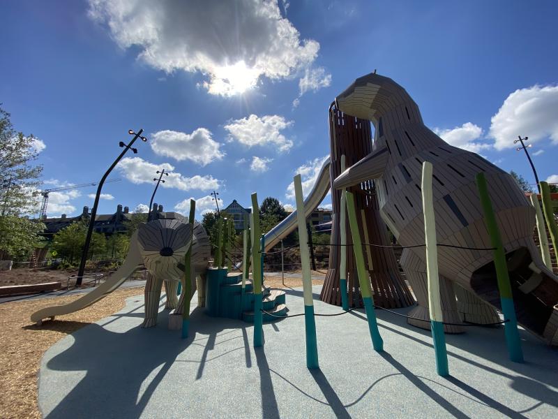 playground that resembles giant otters