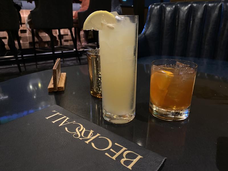 cocktails on table at beck &amp; call