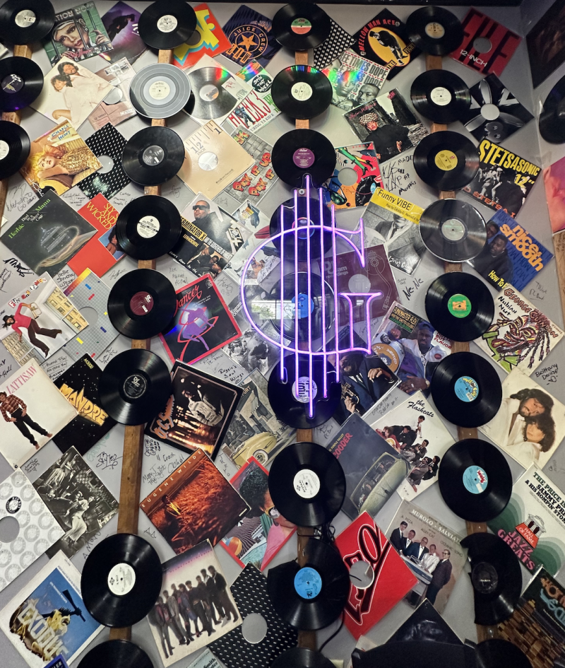 The Genre record wall