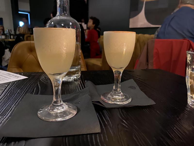 two small cocktails